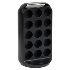Mind Reader Plastic Coffee Pod Carousel Countertop Organizer, 30 Pod Capacity, Black (CRS02-BLK)