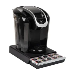 Mind Reader Plastic Coffee Pod Drawer Countertop Organizer, 30 Pod Capacity, Black (TRY30-BLK)