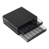 Mind Reader Plastic Coffee Pod Organizer with 2 Drawers, 72 Pod Capacity, Black (DBMTRAY-BLK)