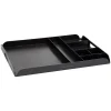 Mind Reader Plastic 7-Compartment Countertop Coffee Organizer Tray, Black (KEUTRAY-BLK)