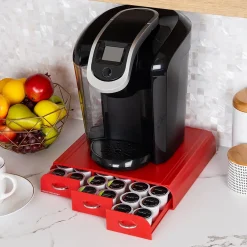 Mind Reader Plastic Single Serve Coffee Pod Storage Drawer, 36 Pod Capacity, (TRAY6-)