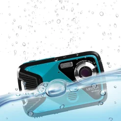 MINOLTA 21 MP 1080p Digital Waterproof Camera, 4x Digital Zoom, Teal (MN30WP-TL)