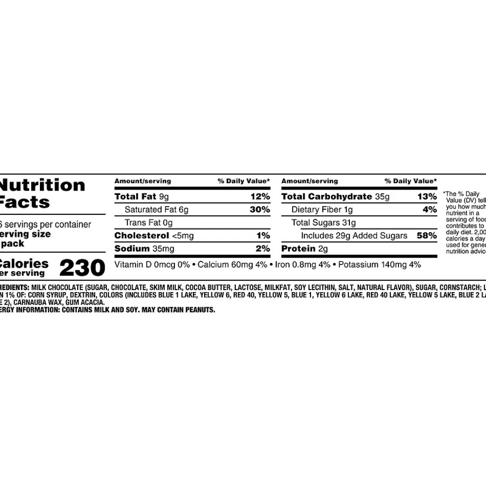 M&M's Milk Chocolate Pieces, 1.69 oz., 36/Box (MMM49990)