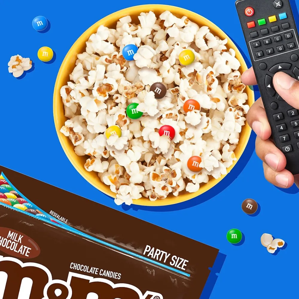 M&M's Party Size Milk Chocolate Candy Pieces, 38 oz. (MMM55114)