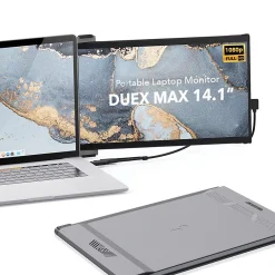 Discount Mobile Pixels Inc. Mobile Pixels DUEX Max 14.1" IPS LCD Slide-Out Display for Laptops, Gray (101-1007P04)