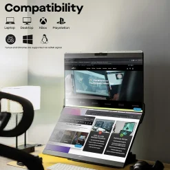 Sale Mobile Pixels Inc. Geminos 24" Dual-Screen Desktop Monitor, Black (116-1001P01)