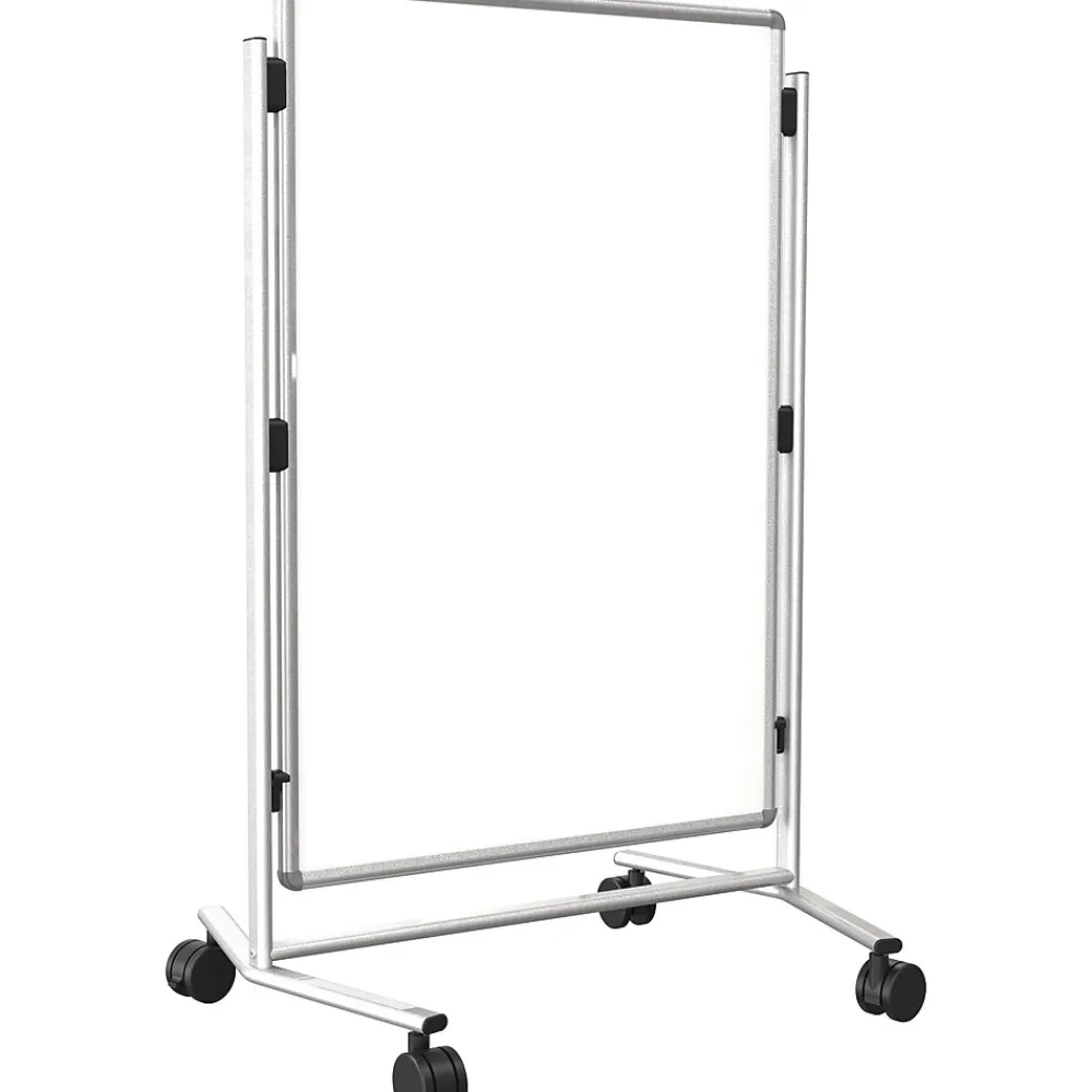 Dry Erase*Best-Rite Modifier XV Height Adjustable Easel, Melamine, 40" x 30", Silver