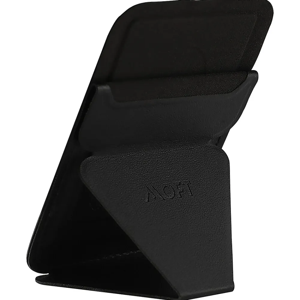 MOFT Snap-on Phone Stand and Wallet for iPhone 12 and 13 Series, Night Black (MS007M-1-BK)