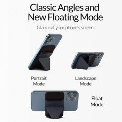 MOFT Snap-on Phone Stand and Wallet for iPhone 12 and 13 Series, Oxford Blue (MS007MS-1-BU2021)