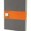 Journals|Moleskine Cahier Journal, 7-1/2" x 10", Ruled, Pebble Grey (629605)