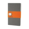 Journals|Moleskine Cahier Journal, 5" x 8.25", Narrow Ruled, Pebble Gray, 80 Pages, 3/Pack (629599)