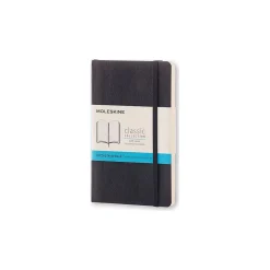 Journals|Moleskine Classic Pocket Journal, 3.5" x 5.5", Dotted Ruled, Black, (892734XX)