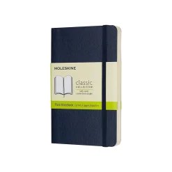 Notebooks|Moleskine Classic Professional Notebook, 3.5" x 5.5", Unruled, 96 Sheets, Sapphire Blue (854726)