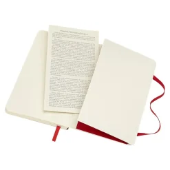 Notebooks|Moleskine Classic Professional Notebook, 3.5" x 5.5", Wide Ruled, 96 Sheets, Scarlet Red (854597)
