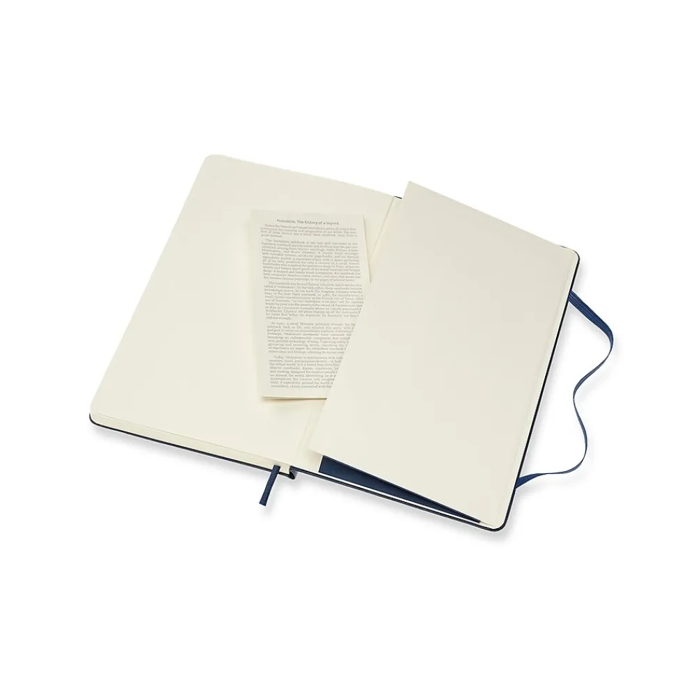 Notebooks|Moleskine Classic 1-Subject Professional Notebook, 5" x 8.25", Dotted, 240 Sheets, Blue (715437)