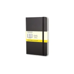 Subject Notebooks|Moleskine Classic Subject Notebooks, 3.5" x 5.5", Quad, 96 Sheets, Black (701023)