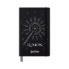 Journals|Moleskine Harry Potter Lumos Limited Edition Notebook, 5" x 8.25", Narrow-Ruled, Black/White (LEHP23QP060LUM)