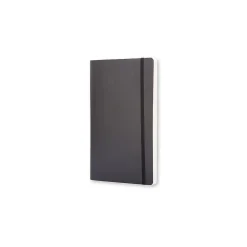 Notebooks|Moleskine Large Subject Notebooks, 5" x 8.25", Quad, 96 Sheets, Black (707186)