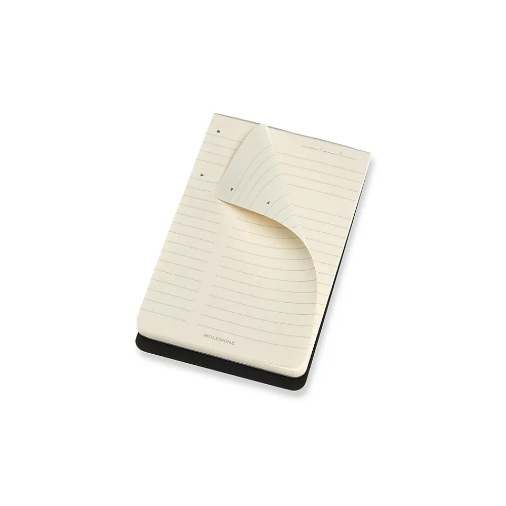 Notepads|Moleskine Notepad, 3.5" x 5.5", Black, 96 Sheets/Pad (620909)