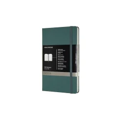Notebooks|Moleskine Pro Large Professional Notebooks, 5" x 8.25", Narrow Ruled, Green (620763)