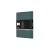 Notebooks|Moleskine Pro XL Professional Notebooks, 7.5" x 9.75", Narrow Ruled, 192 Sheets, Green (620848)