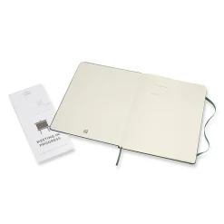 Subject Notebooks|Moleskine Pro XL 1-Subject Professional Notebook, 7.5" x 9.75", Narrow Ruled, 192 Sheets, Green (620817)