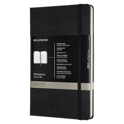 Notebooks|Moleskine Professional Notebooks, 5" x 8.25", College Ruled, 120 Sheets, Black (620756)