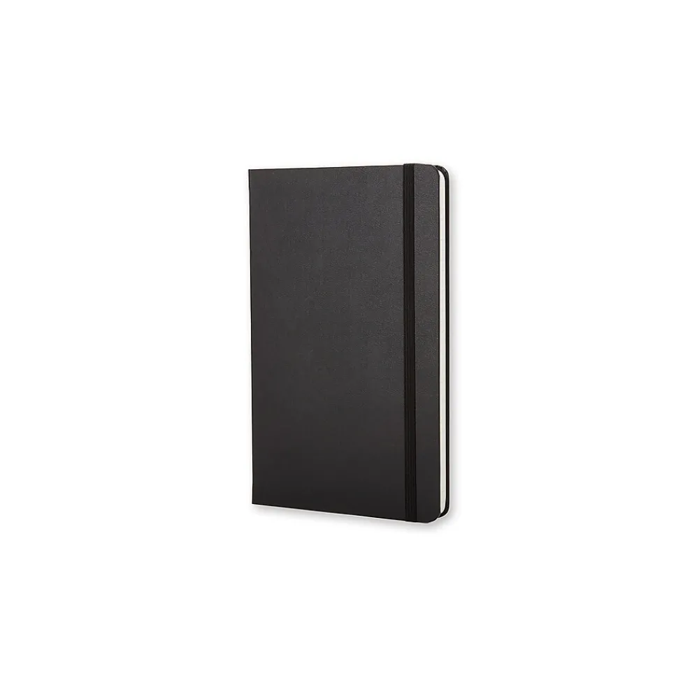 Notebooks|Moleskine 1-Subject Professional Notebook, 3.5" x 5.5", Narrow Ruled, 96 Sheets, Black (701009)