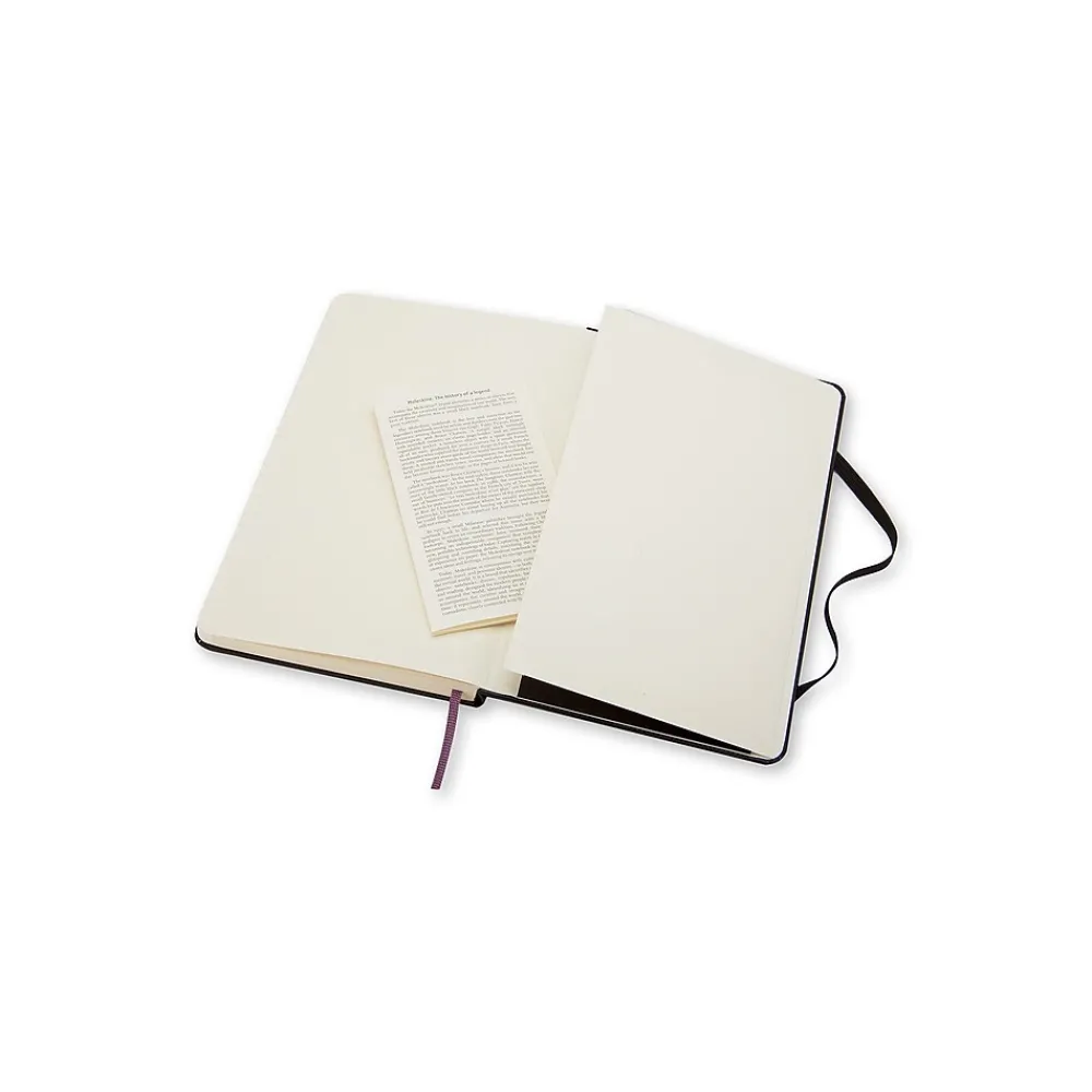 Notebooks|Moleskine 1-Subject Professional Notebook, 3.5" x 5.5", Narrow Ruled, 96 Sheets, Black (701009)