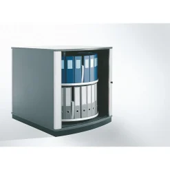 Storage Cabinets*Moll ® 37" Two Tier Lockfile Carousel Cabinet, Graphite