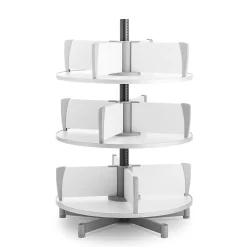 File Cabinets*Moll ® Deluxe Binder & File Carousel Shelving, Three Tier (CL3-80)