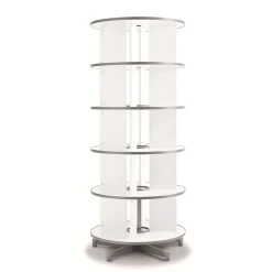 File Cabinets*Moll ® Rotary Five Tier Spin & File Binder Storage Carousel, White