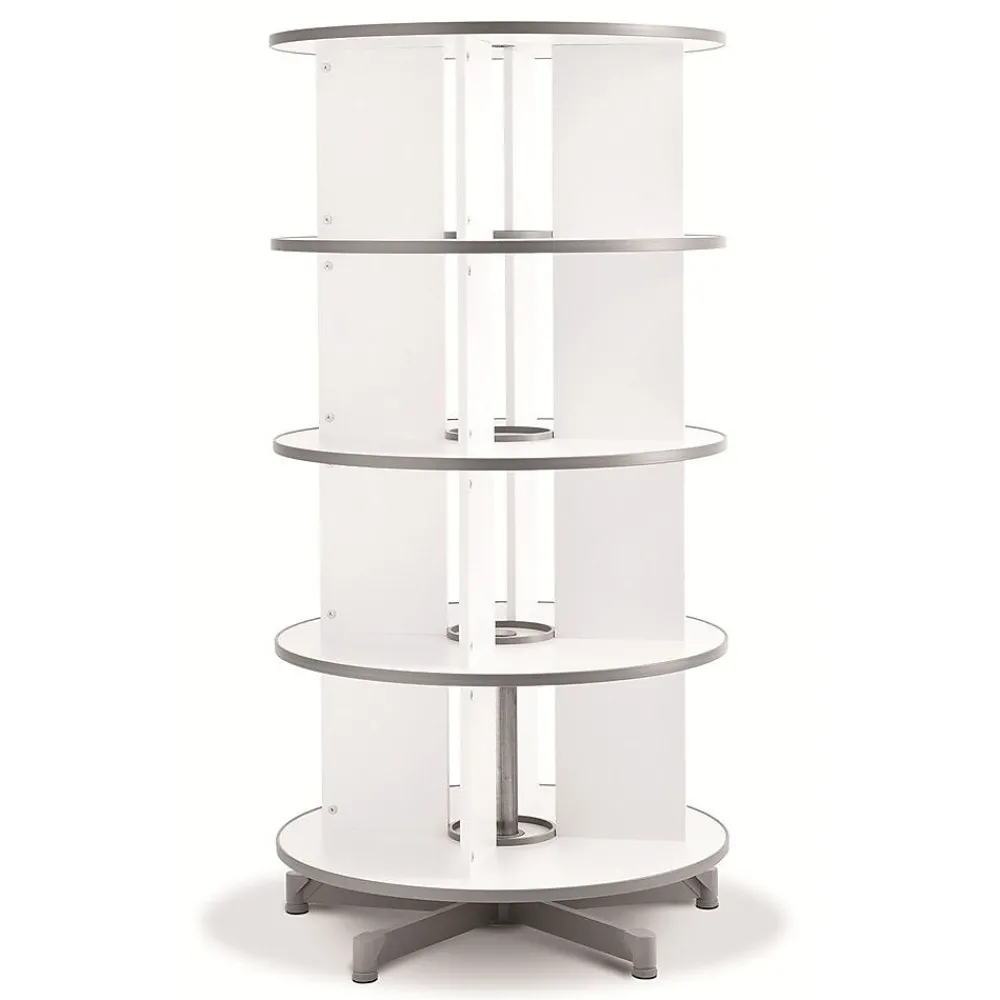 File Cabinets*Moll ® Rotary Four Tier Spin & File Binder Storage Carousel, White