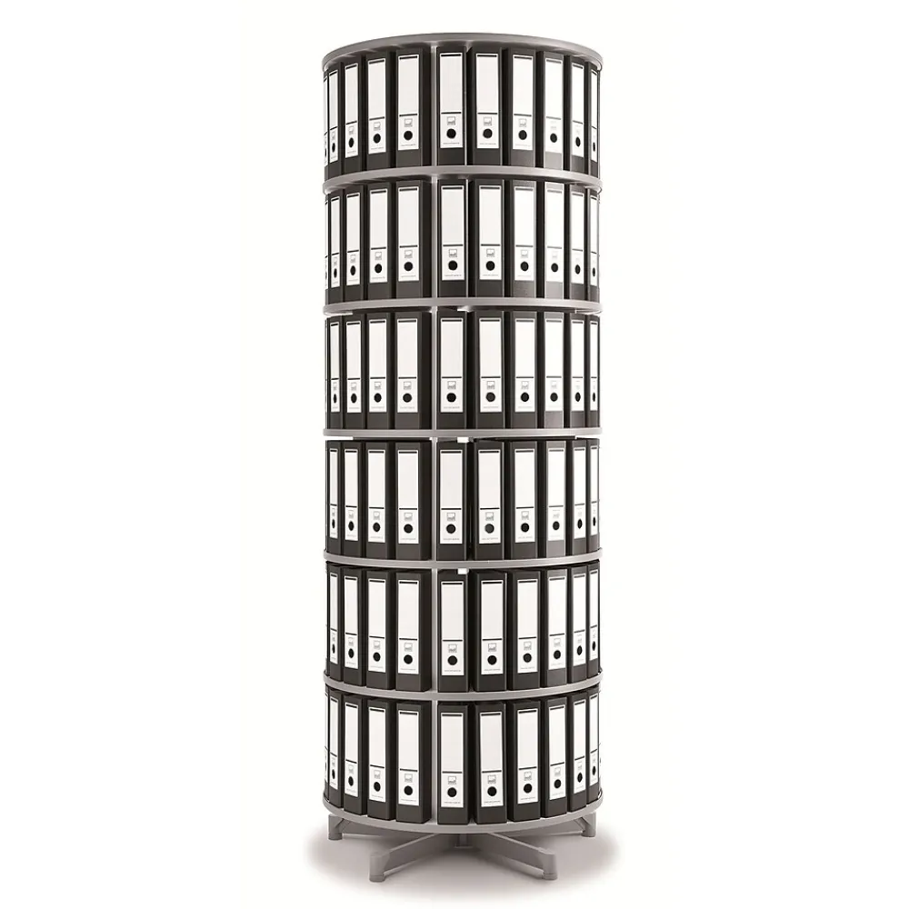 File Cabinets*Moll Rotary 6-Tier Spin & File Binder Storage Carousel, White (TURN6)