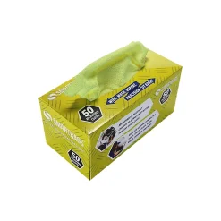 SmartRags Microfiber Cleaning Rags, 12" x 12", Yellow, 50 Rags/Pack (M950Y)<Monarch Brands Best