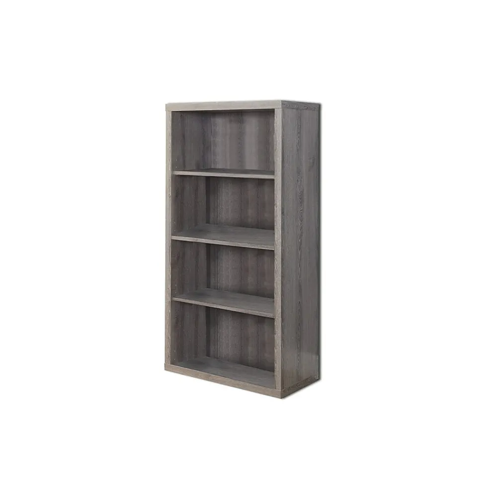 Bookcases*Monarch Specialties Inc. I 7060 48" Bookcase/Adjustable Shelves, Dark Taupe
