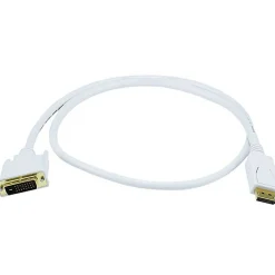 Monoprice ® 3' DisplayPort Male to DVI Male 28AWG Cable, White