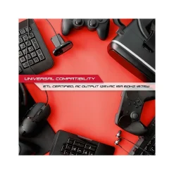 Monster 2-Outlet 4-USB Port Power Strip, 6', Black (2MNAC0327B0L2)