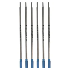 Pens|Monteverde ® Medium Ballpoint Refill For Dupont Ballpoint Pens, 6/Pack, Blue