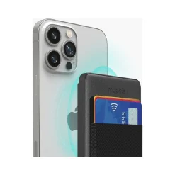 snap+ juice pack Magnetic Wireless Charger with Mini Wallet, 5000 mAh, Black (401108985)<Mophie Online