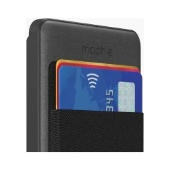 snap+ juice pack Magnetic Wireless Charger with Mini Wallet, 5000 mAh, Black (401108985)<Mophie Online