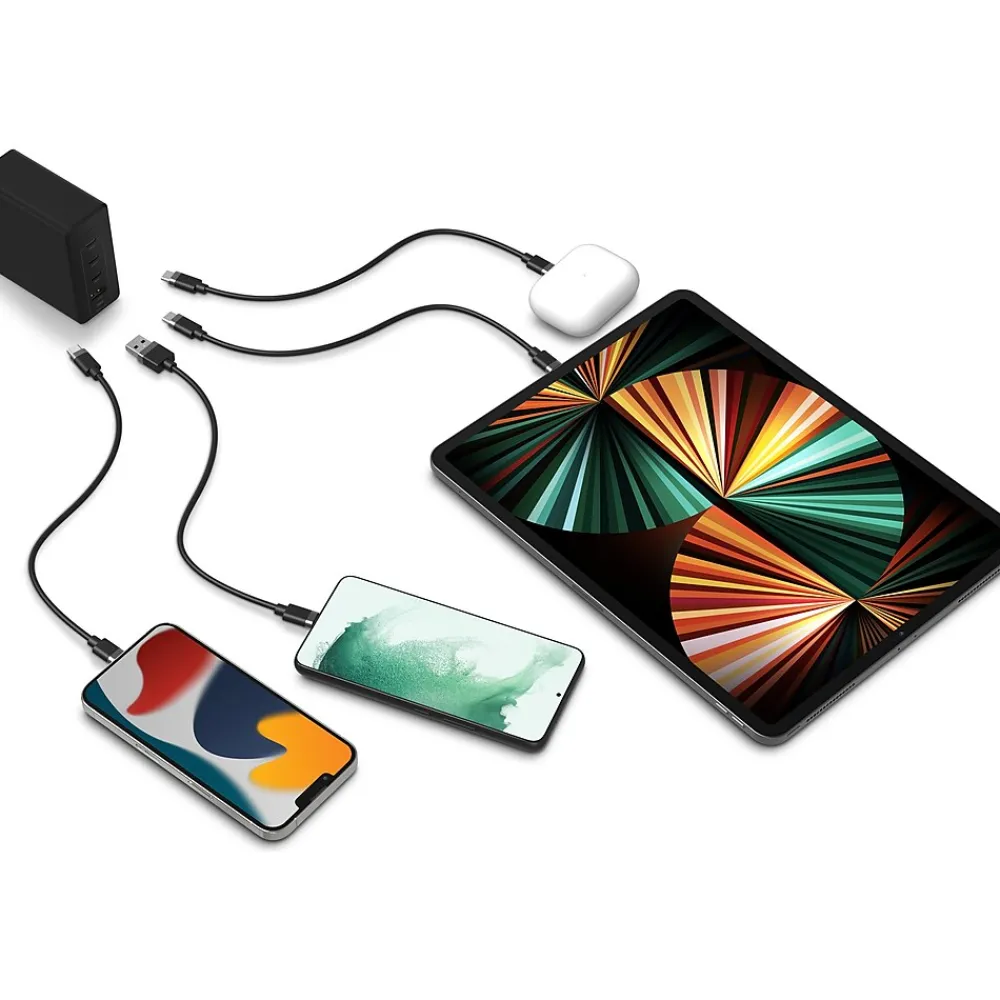 Speedport 120 4-Port GaN Fast Charger, Black (409909308)<Mophie New