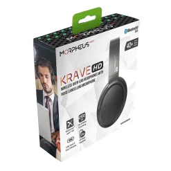 Krave HD Bluetooth Wireless Over-The-Ear Headphones, Black (HP7850HD)<Morpheus 360 Hot