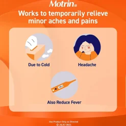 IB Ibuprofen Tablets, 200 mg, 2 Tablets/Packet, 50 Packets/Box (447419)<Motrin Sale