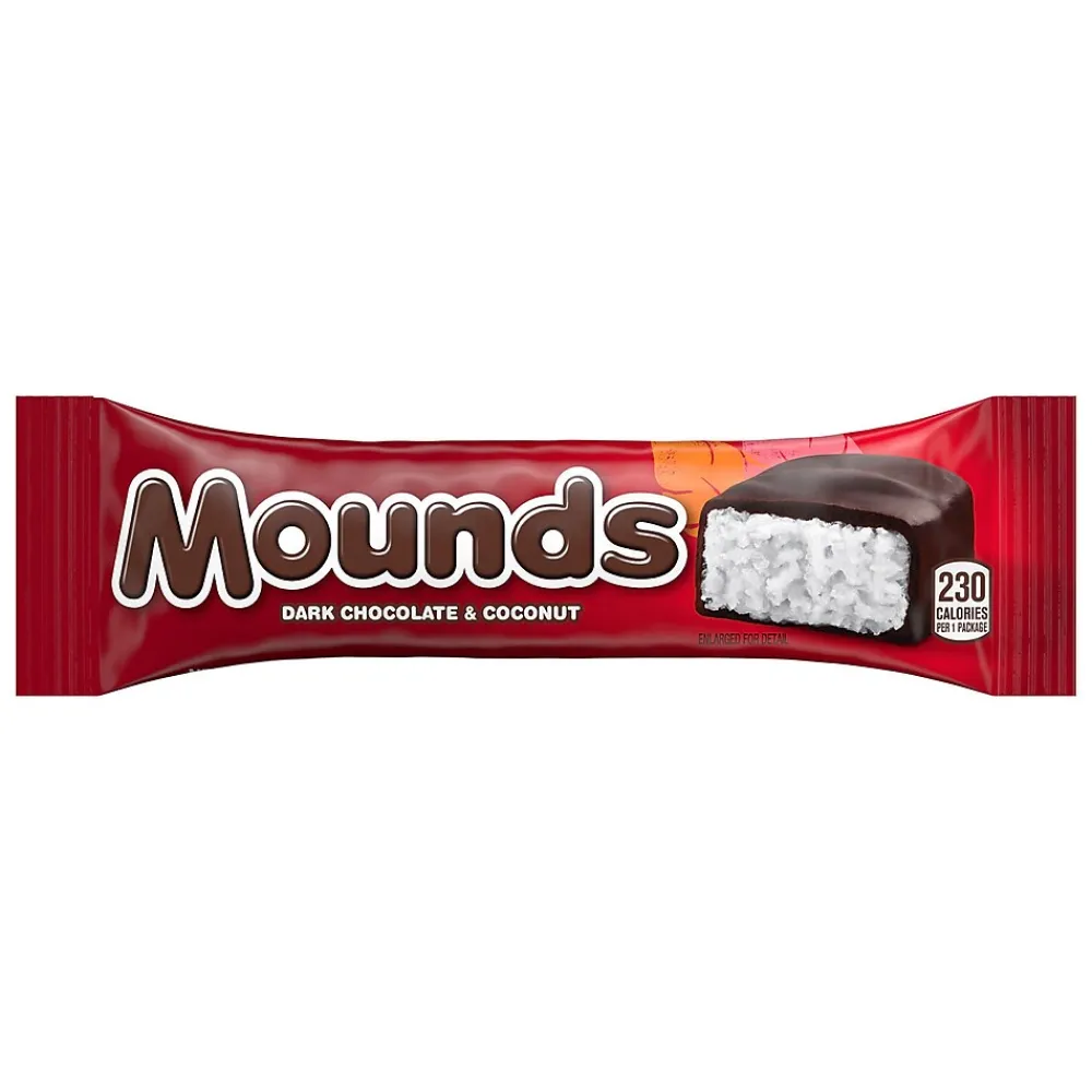 Mounds Dark Chocolate & Coconut Candy Bars, 1.75 oz., 36/Box (HEC00310)