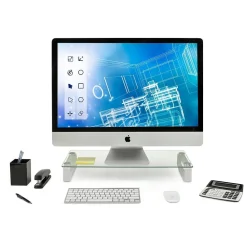 Online Mount-It! Mount it Display Stands Monitor Stand, Up to 35", White (MI-7262)