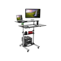 Standing Desks*Mount-It! 37"-55" Plastic/Steel Adjustable Desk, Black/Gray (MI-7970)