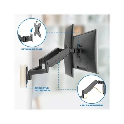 New Mount-It! Adjustable Dual Monitor Wall Mount, Up to 32