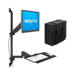 New Mount-It! Adjustable Monitor Wall Mount Workstation, Up to 32
