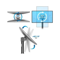 Outlet Mount-It! Adjustable POS Monitor Mount, Up to 23